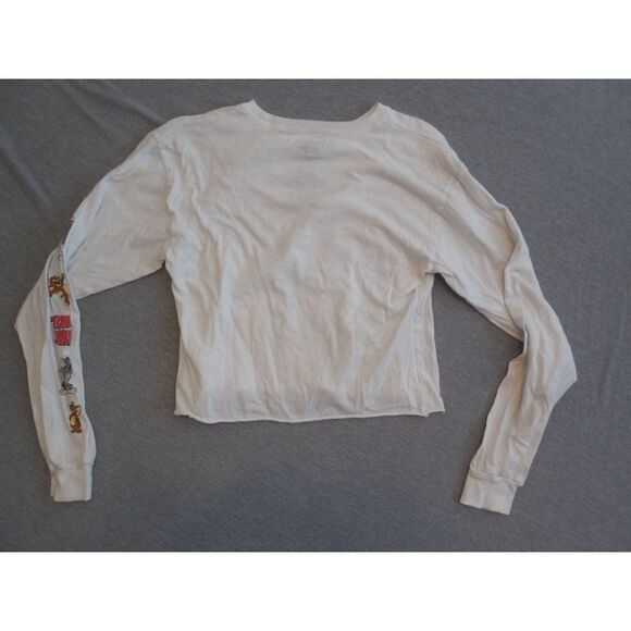 Tom And Jerry Crop Top Women Sz M Long Sleeve Cartoon Animation - Picture 8 of 8